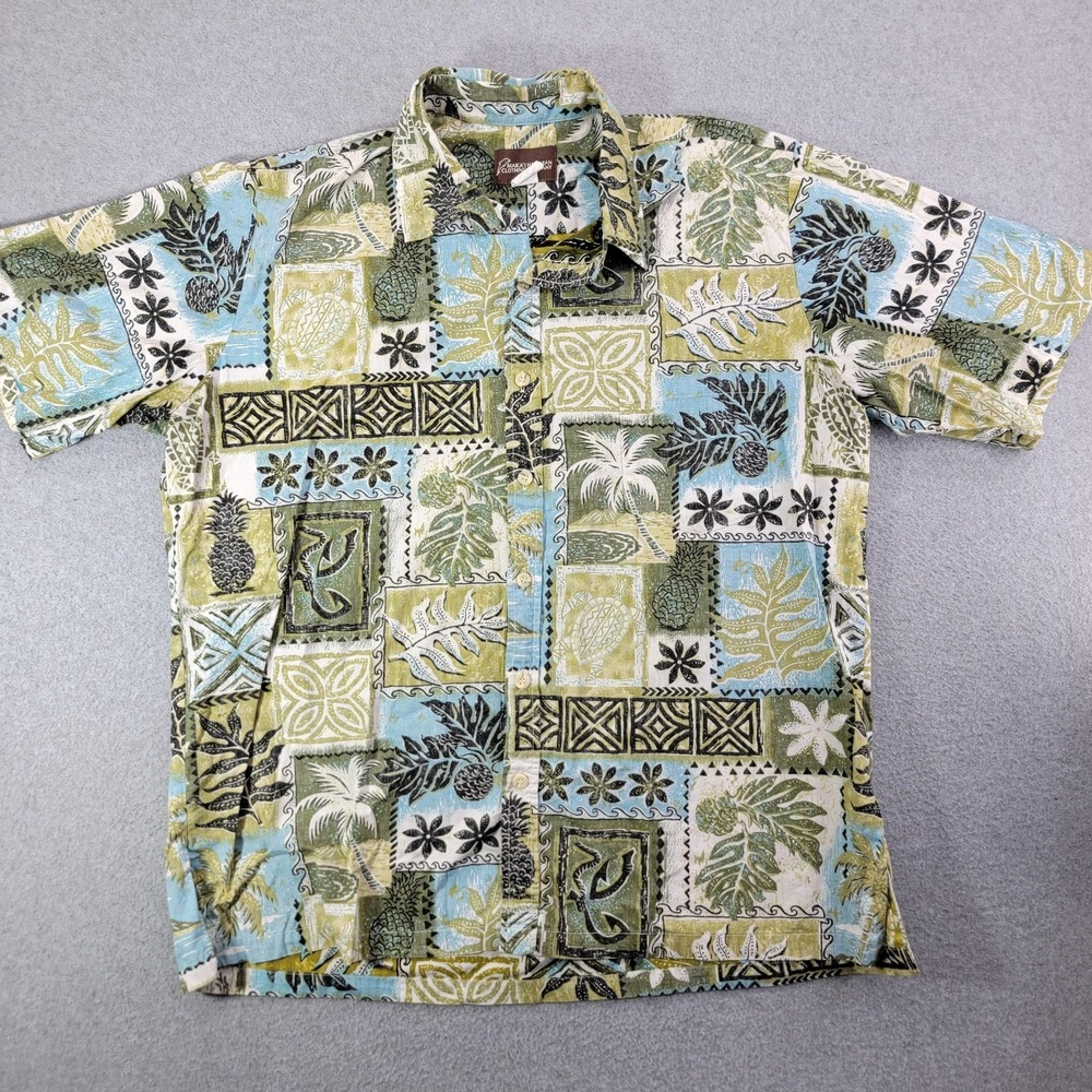 MAIKA'I Hawaiian Clothing Company Shirt Mens XL Multicolor Floral Hawaiian Aloha
